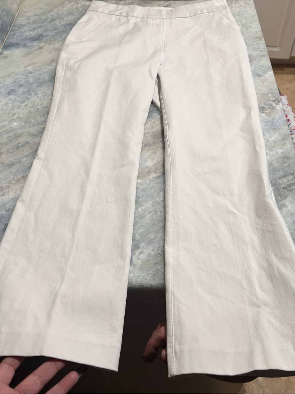 SPANX White Stretch Pull-On Women’s Pants Size S / CH / P (Small / Petite)